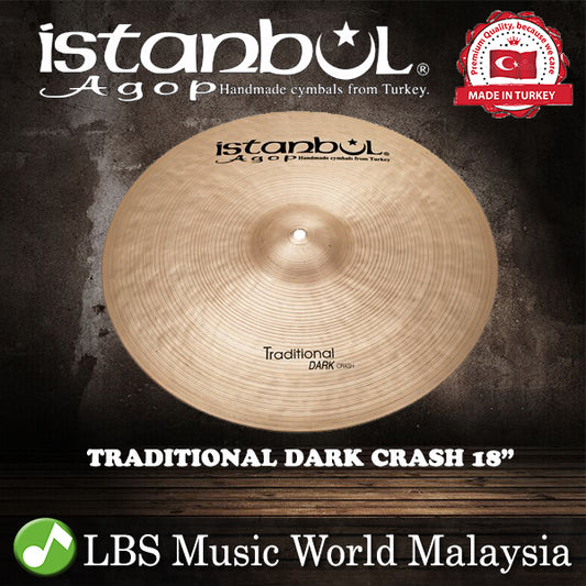 Istanbul Agop Cymbals 18" Traditional Dark Crash Cymbal (DC18)