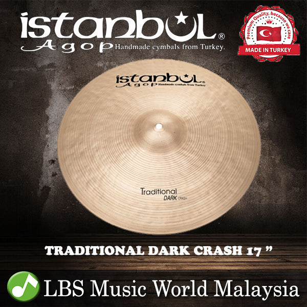 Istanbul Agop Cymbals 17" Traditional Dark Crash Cymbal (DC17)
