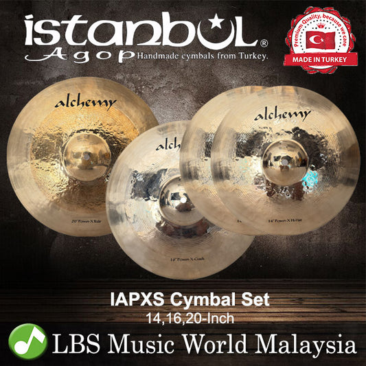 [Clearance] Istanbul Agop Alchemy Power X Cymbal Used Set - 20, 16 and 14 Inch (IAPSX)