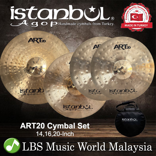 [Clearance] Istanbul Agop ART20 Used Cymbal Set With Bag and Case - 20, 16, 14 Inch