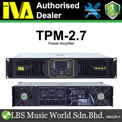 IVA TPM-2.7 Power Amplifier 2 Channel 700 Watt 8 Ohm (TPM 2.7)