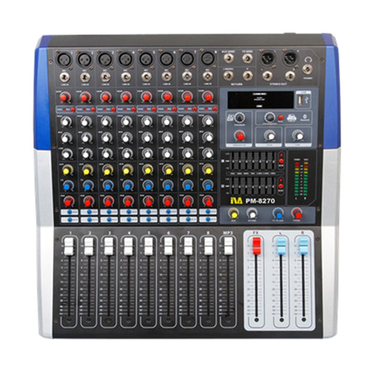 IVA PM-8270 2 X 270 Watt 8 Channel RMS Powered Mixer with USB, Bluetooth and Effect (PM8270)