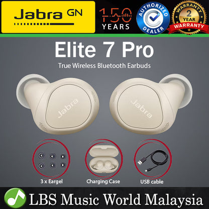 Jabra Elite 7 Pro True Wireless Bluetooth Earbuds Active Noise Cancellation Earphones