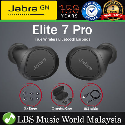 Jabra Elite 7 Pro True Wireless Bluetooth Earbuds Active Noise Cancellation Earphones