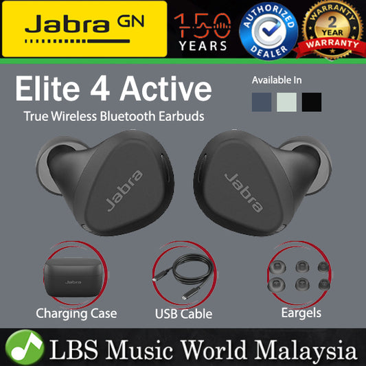 Jabra Elite 4 Active True Wireless Bluetooth Earbuds with ANC Active Noise Cancellation Waterproof Earphones