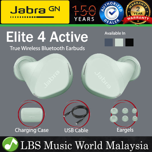 Jabra Elite 4 Active True Wireless Bluetooth Earbuds with ANC Active Noise Cancellation Waterproof Earphones