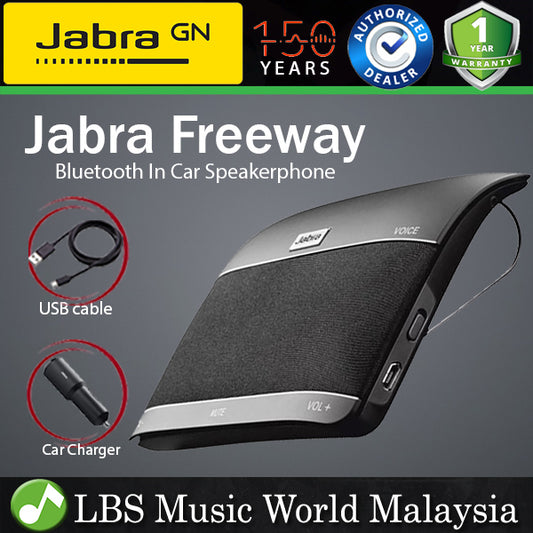 Jabra Freeway In Car Bluetooth Speaker Audio Speakerphone Handsfree Dual Mic Noise Cancellation