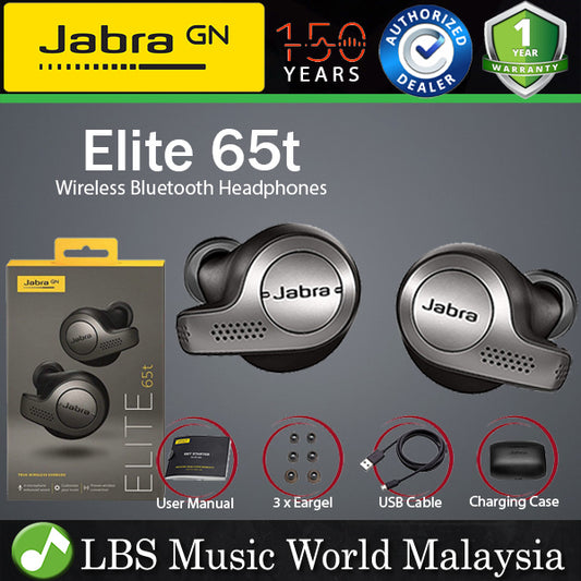 Jabra Elite 65t True Wireless Bluetooth Earbuds In Ear Headset for Sports (Earphone)