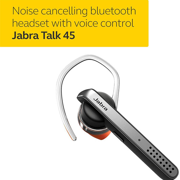 Jabra Talk 45 Mono Bluetooth Wireless Headset Headphone Noise