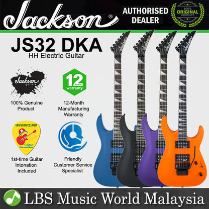 Jackson JS32 DKA JS Series Dinky Body Electric Guitar with HH Pickup and Amaranth Fretboard