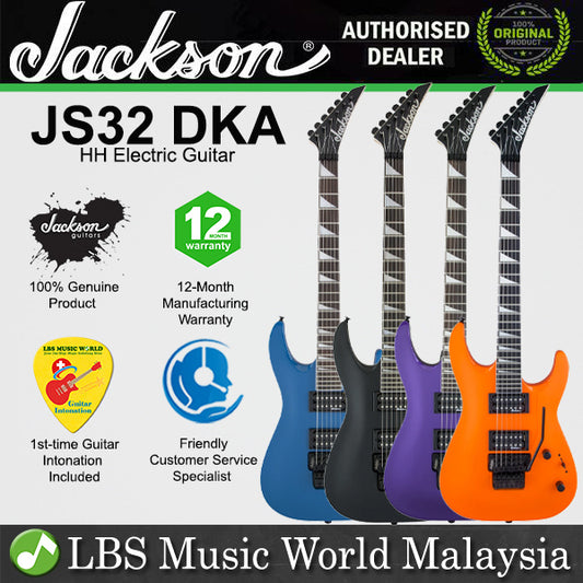 Jackson JS32 DKA JS Series Dinky Body Electric Guitar with HH Pickup and Amaranth Fretboard