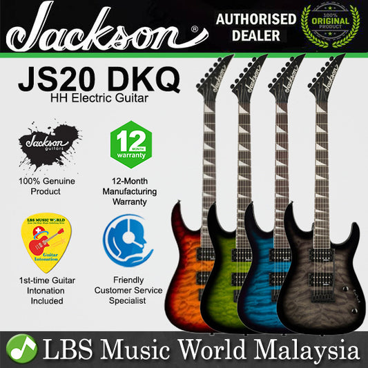 Jackson JS Series Dinky JS20 DKQ Electric Guitar with HH Pickup and Amaranth Fretboard
