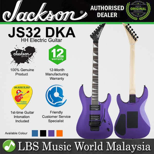 Jackson JS32 DKA JS Series Dinky Body Electric Guitar with HH Pickup and Amaranth Fretboard