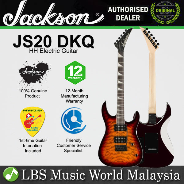 Jackson JS Series Dinky JS20 DKQ Electric Guitar with HH Pickup and Amaranth Fretboard