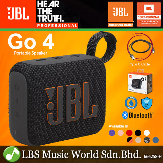 JBL GO 4 Ultra-portable Pro Sound with Punchier Bass and Bluetooth (GO4)
