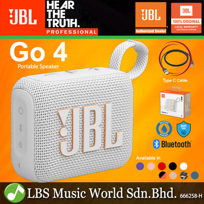 JBL GO 4 Ultra-portable Pro Sound with Punchier Bass and Bluetooth (GO4)