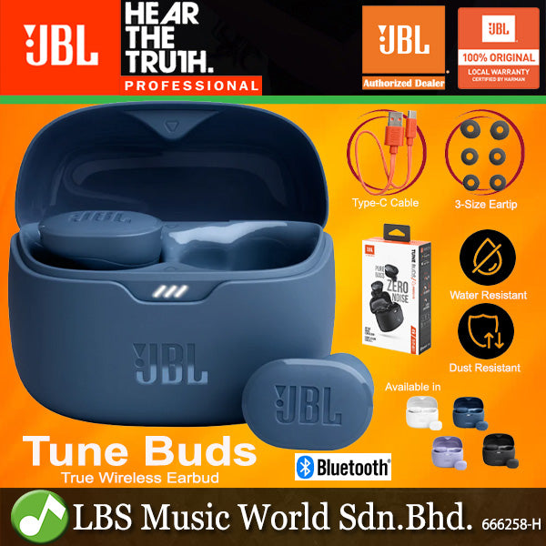 JBL Tune Buds True Wireless Bluetooth Earphone Noise Cancelling Earbud with Built in Microphone