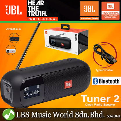 JBL TUNER 2 Portable DAB/DAB+/FM radio with Bluetooth