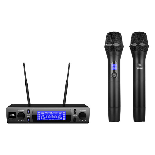 JBL VM300 UHF Wireless Dual Microphone System SR300 Receiver and HT300 Handheld