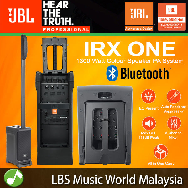 JBL IRX ONE 1300 Watt All in One Column Speaker PA System with Built In Mixer and Bluetooth