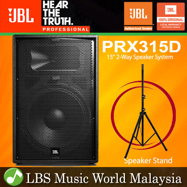 JBL PRX315D 15" 2 Way Passive Speaker Stand (PRX315 D)