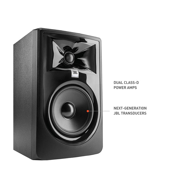 JBL 305PMKII 5 Inch Two Way Powered Studio Monitor Speaker with Isolation Pad