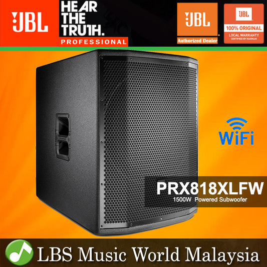 JBL PRX818XLFW 1500 Watt 18 Inch Powered Subwoofer System with Wifi