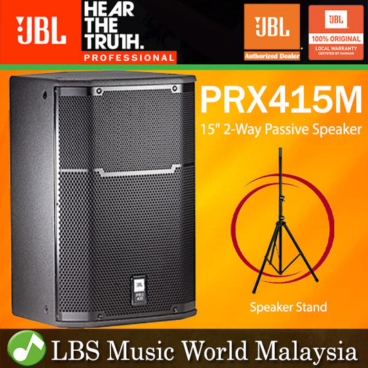 JBL PRX415M 1200W 15" Passive Speaker 2 Way Stage Monitor - Black (PRX415)