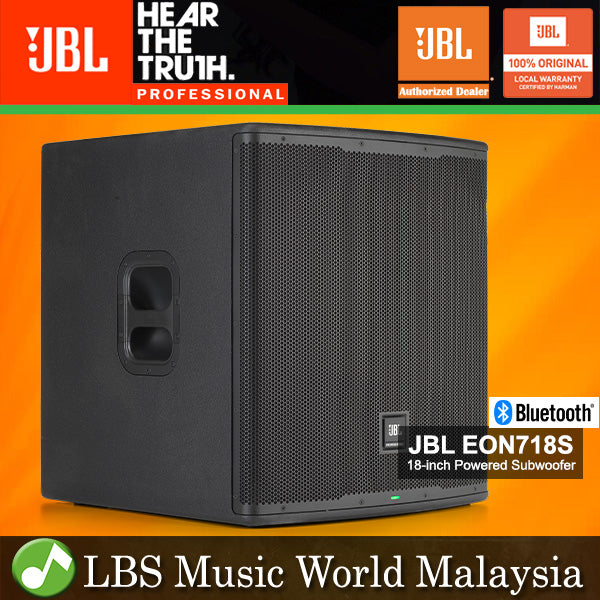 JBL EON718S 1500 Watt 18 inch Powered Subwoofer Speaker with Bluetooth (EON718 S)