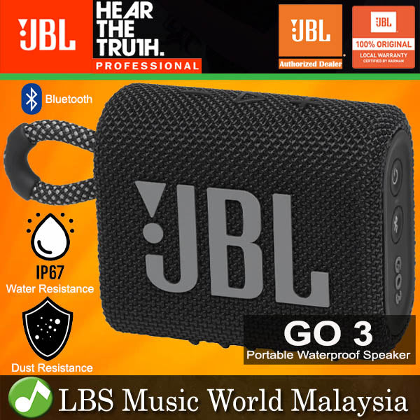 JBL GO 3 Portable Compact Size Waterproof and Dust proof Speaker with Bluetooth (GO3)