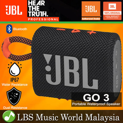 JBL GO 3 Portable Compact Size Waterproof and Dust proof Speaker with Bluetooth (GO3)