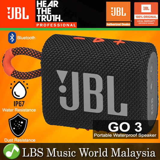 JBL GO 3 Portable Compact Size Waterproof and Dust proof Speaker with Bluetooth (GO3)