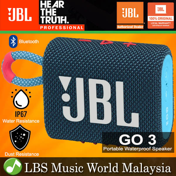 JBL GO 3 Portable Compact Size Waterproof and Dust proof Speaker with Bluetooth (GO3)