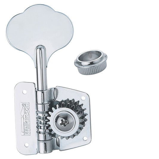 Wilkinson WJBL200CR Elephant Ear Bass Guitar Machine Head Chrome 4 In Line (WJBL 200CR)