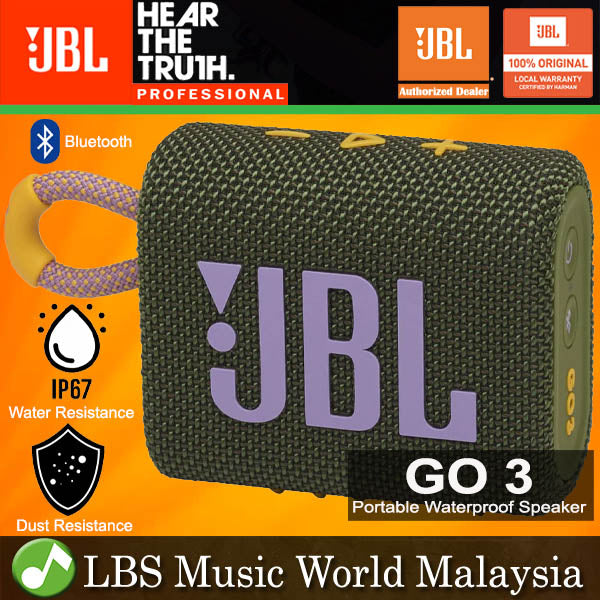 JBL GO 3 Portable Compact Size Waterproof and Dust proof Speaker with Bluetooth (GO3)