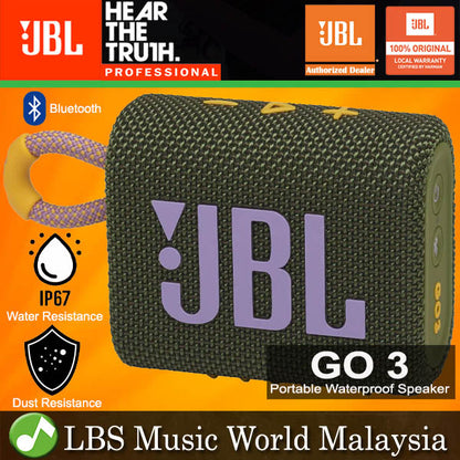 JBL GO 3 Portable Compact Size Waterproof and Dust proof Speaker with Bluetooth (GO3)