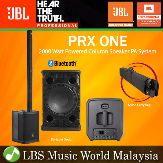 JBL PRX ONE 2000 Watt ALL IN ONE Powered Column Speaker PA System with Mixer, Bluetooth and DSP