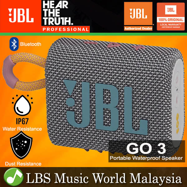 JBL GO 3 Portable Compact Size Waterproof and Dust proof Speaker with Bluetooth (GO3)