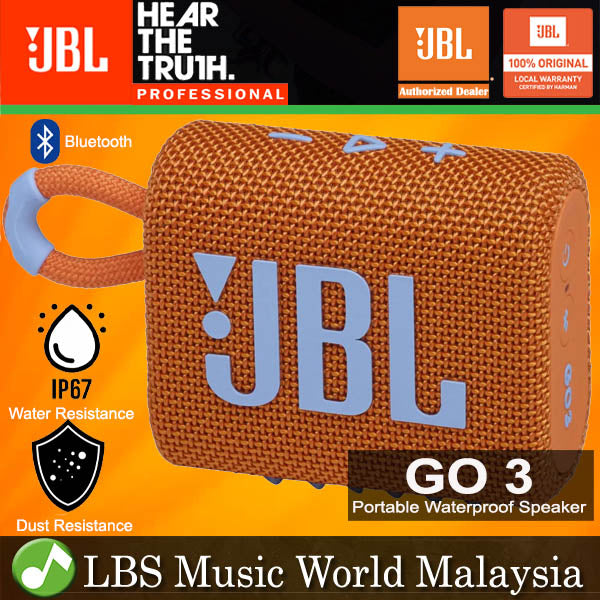 JBL GO 3 Portable Compact Size Waterproof and Dust proof Speaker with Bluetooth (GO3)