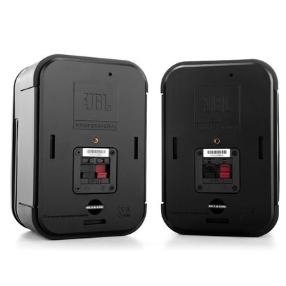 JBL C1 PRO Two Way Professional Compact Loudspeaker System Pair with VMA1240 240 Watt Bluetooth USB Mixer Amplifier (VMA 1240)