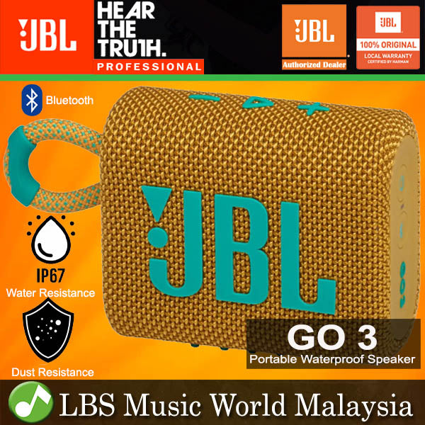 JBL GO 3 Portable Compact Size Waterproof and Dust proof Speaker with Bluetooth (GO3)