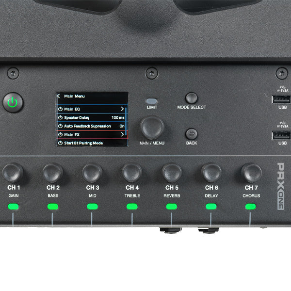 JBL PRX ONE 2000 Watt ALL IN ONE Powered Column Speaker PA System with Mixer, Bluetooth and DSP