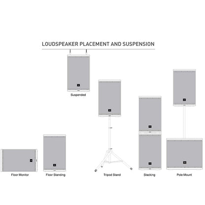 JBL EON610 1000W 10 Inch Two Way Multipurpose Powered Speaker with Bluetooth (EON 610)