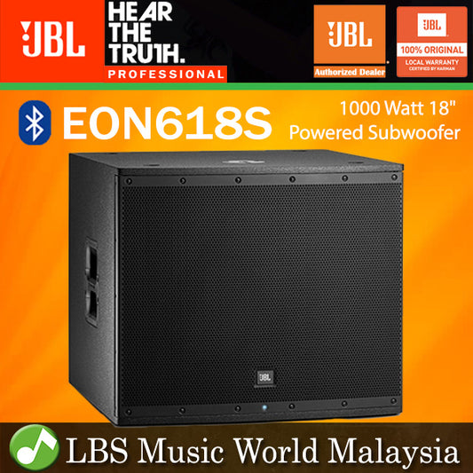 JBL EON618S 1000 Watt 18" Powered Subwoofer with Bluetooth (EON 618S EON618)