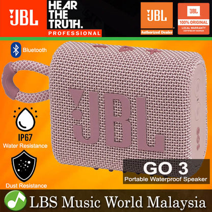 JBL GO 3 Portable Compact Size Waterproof and Dust proof Speaker with Bluetooth (GO3)