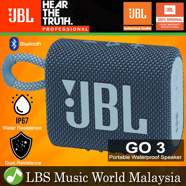 JBL GO 3 Portable Compact Size Waterproof and Dust proof Speaker with Bluetooth (GO3)
