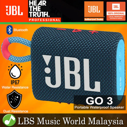 JBL GO 3 Portable Compact Size Waterproof and Dust proof Speaker with Bluetooth (GO3)