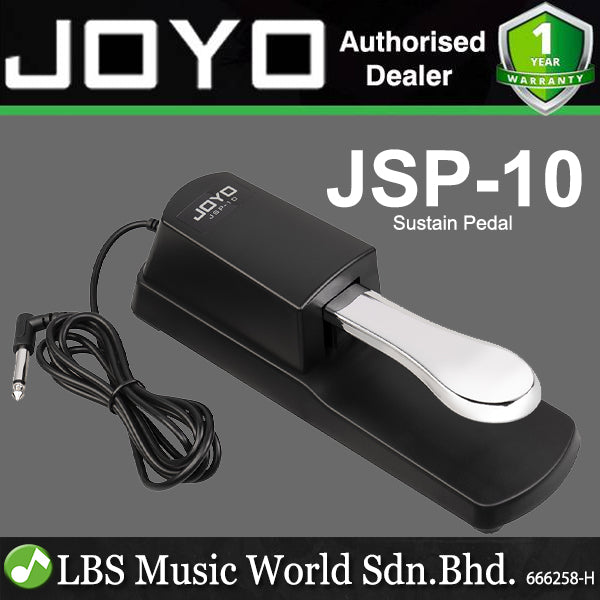 Joyo JSP-10 Universal Sustain Pedal for Electric Digital Piano Keyboard with 1/4 Connector (JSP10 JSP 10)