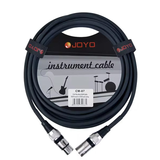 Joyo CM-07 15Ft Shielded Microphone Cable XLR Female to XLR Male For Mic (CM07)