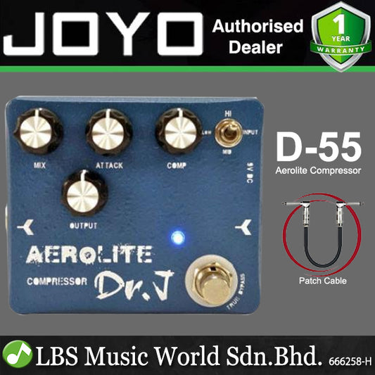 Joyo D-55 Dr.J Aerolite Compressor Guitar Effect Pedal (D55 D 55)